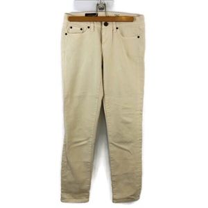 J Crew Toothpick NET khaki ankle jeans size 26